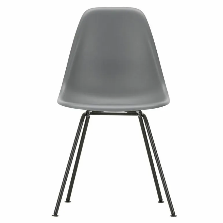Eames Plastic Chair DSX Zwart Onderstel