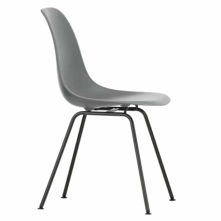 Eames Plastic Chair DSX Zwart Onderstel