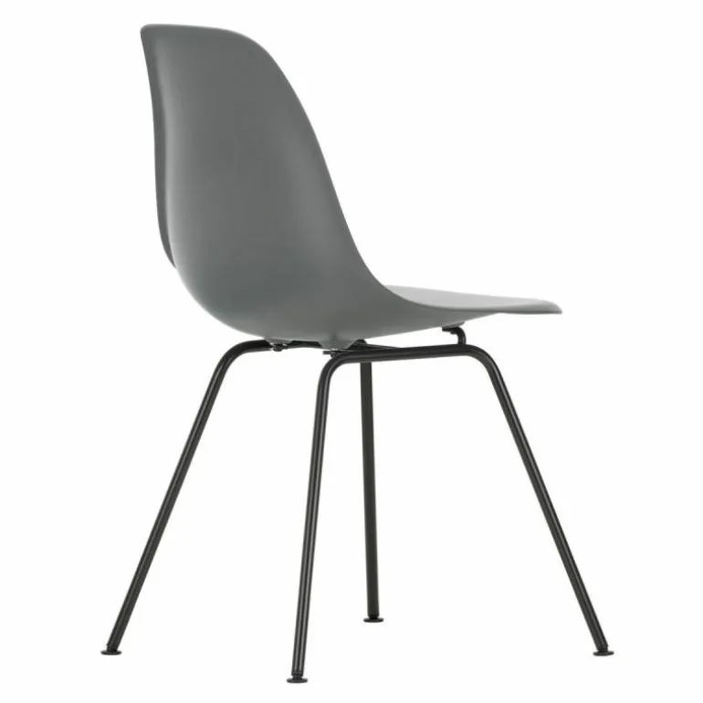 Eames Plastic Chair DSX Zwart Onderstel