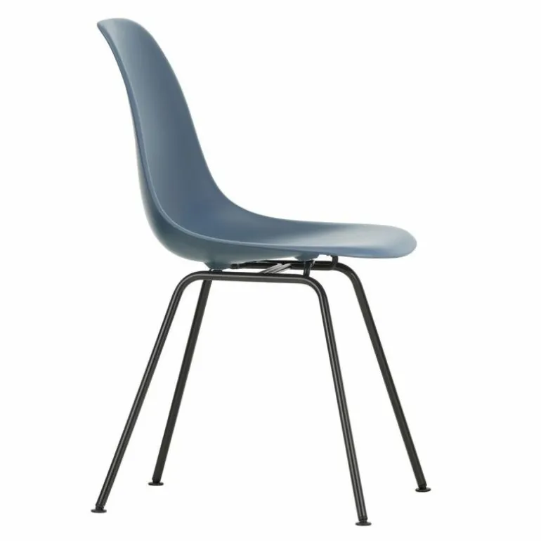 Eames Plastic Chair DSX Zwart Onderstel