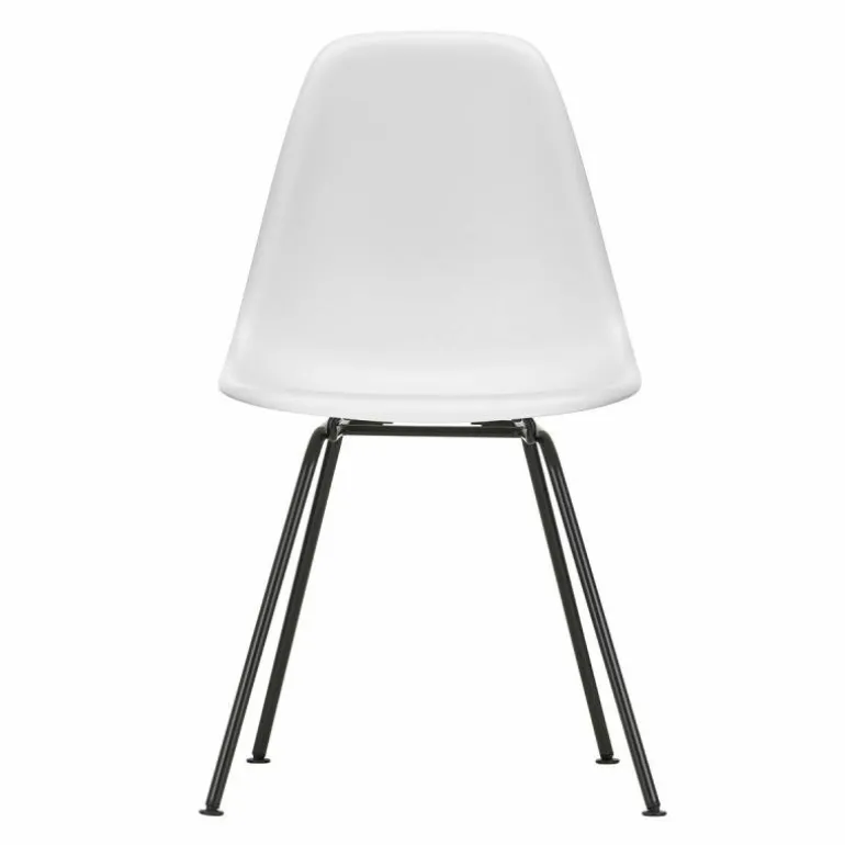 Eames Plastic Chair DSX Zwart Onderstel