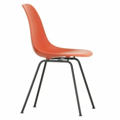 Eames Plastic Chair DSX Zwart Onderstel