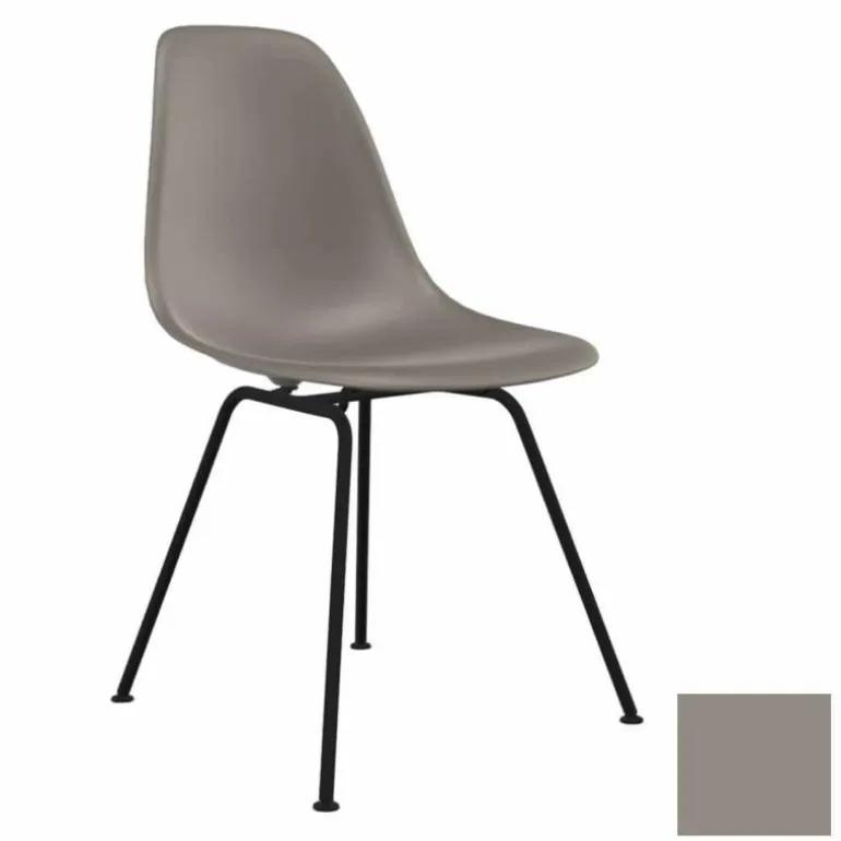 Eames Plastic Chair DSX Zwart Onderstel