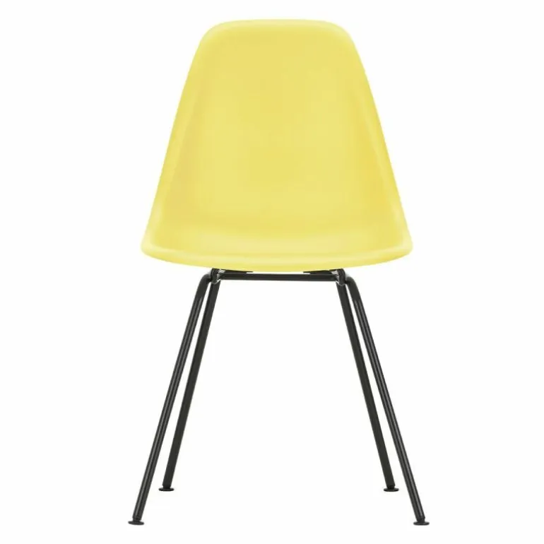 Eames Plastic Chair DSX Zwart Onderstel