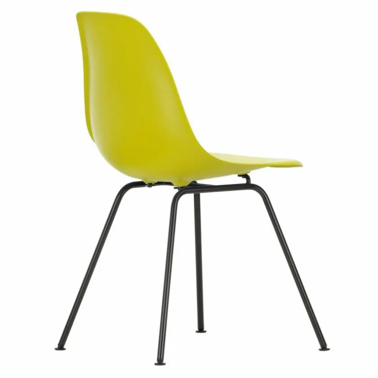 Eames Plastic Chair DSX Zwart Onderstel