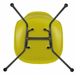 Eames Plastic Chair DSX Zwart Onderstel