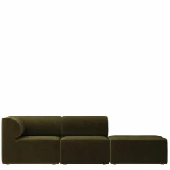 Eave Modular 3-zits Bank Met Poef
