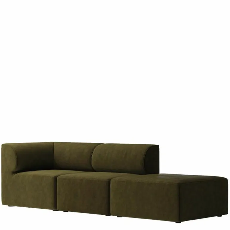 Eave Modular 3-zits Bank Met Poef