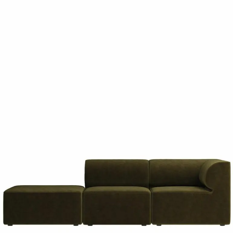 Eave Modular 3-zits Bank Met Poef