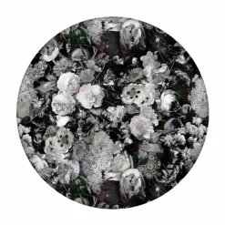 Eden Queen B&W Round Vloer- en Wandkleed