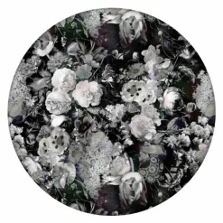 Eden Queen B&W Round Vloer- en Wandkleed