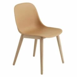 Fiber Side Chair Stoel - Houten Onderstel