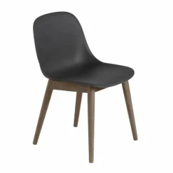 Fiber Side Chair Stoel - Houten Onderstel