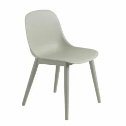 Fiber Side Chair Stoel - Houten Onderstel