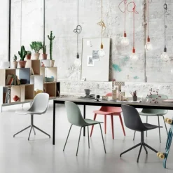 Fiber Side Chair Stoel Draaibaar - Stalen Onderstel