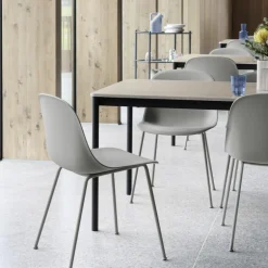 Fiber Side Stoel - Stalen Onderstel