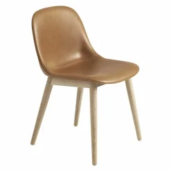 Fiber Side Stoel Up - Houten Onderstel