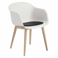 Fiber Stoel - Houten Onderstel