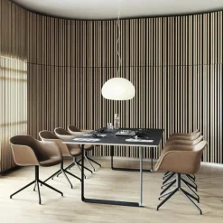 Fiber Stoel UP Draaibaar - Stalen onderstel