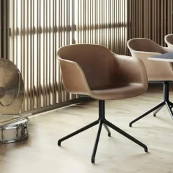 Fiber Stoel UP Draaibaar - Stalen onderstel