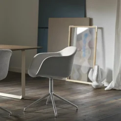 Fiber Stoel UP Draaibaar - Stalen onderstel