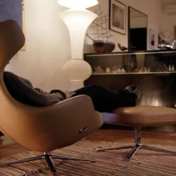 Grand Repos Loungestoel + Ottoman