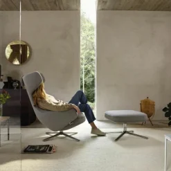 Grand Repos Loungestoel + Ottoman