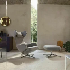 Grand Repos Loungestoel + Ottoman