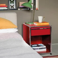 Haller Nachtkastje met Lade - Hoog