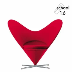 Heart-Shaped Cone Chair Miniatuur