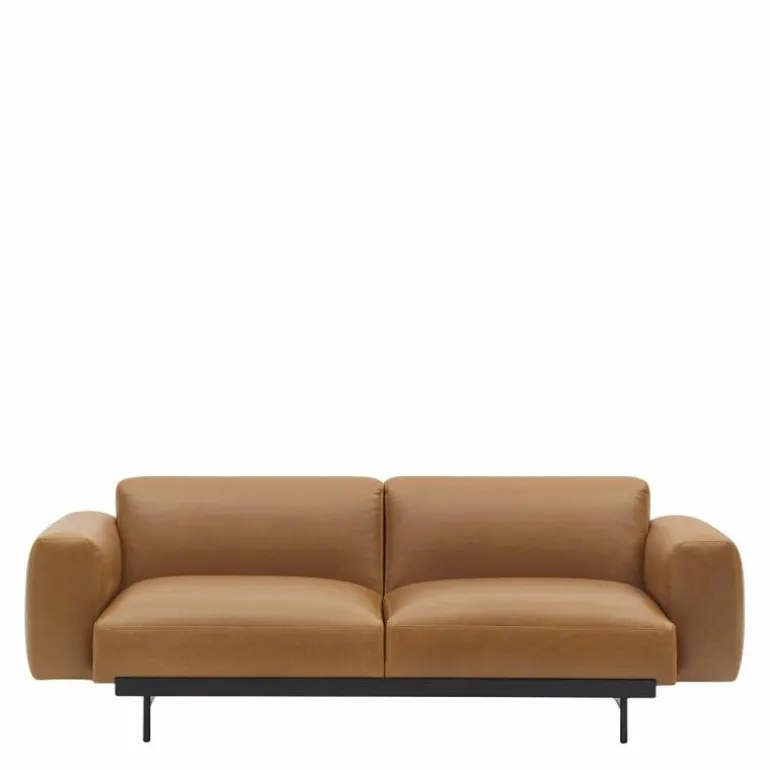 In situ 2-zits Bank, Leder