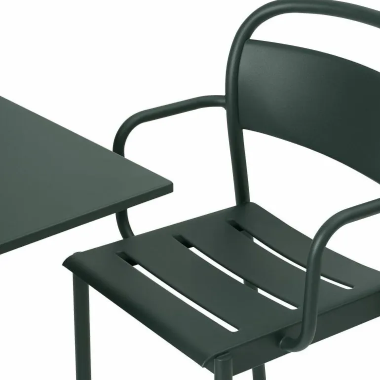 Linear Steel Armstoel