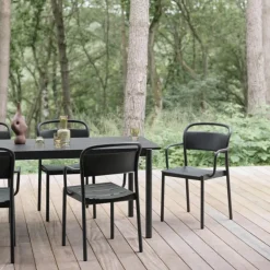 Linear Steel Armstoel