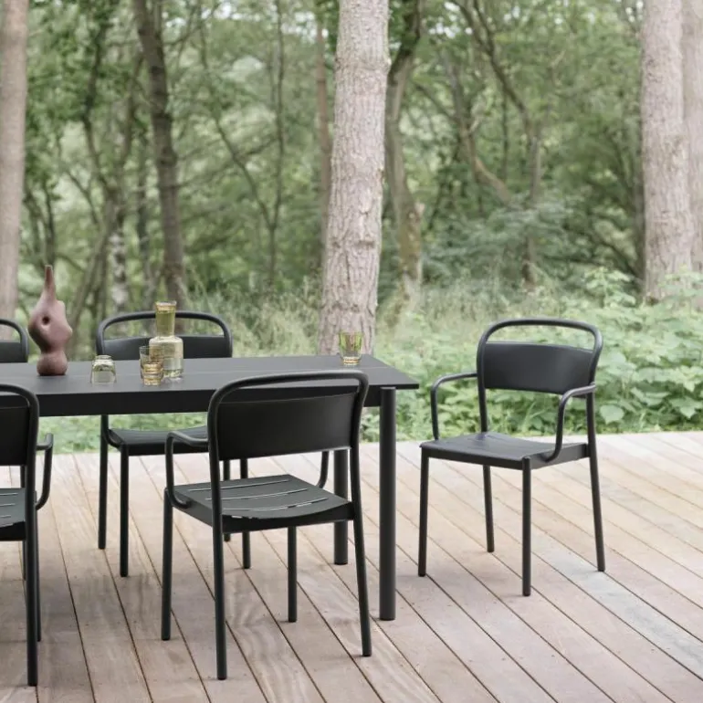 Linear Steel Armstoel