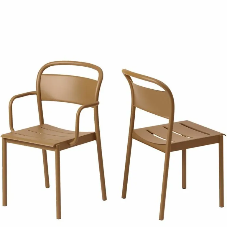 Linear Steel Armstoel