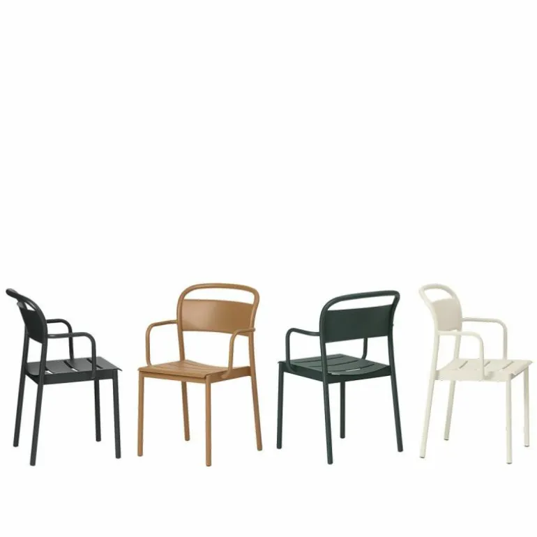 Linear Steel Armstoel