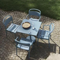 Linear Steel Armstoel