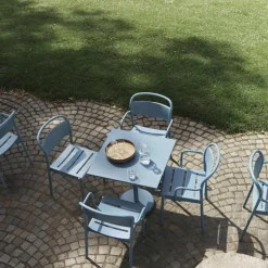 Linear Steel Armstoel