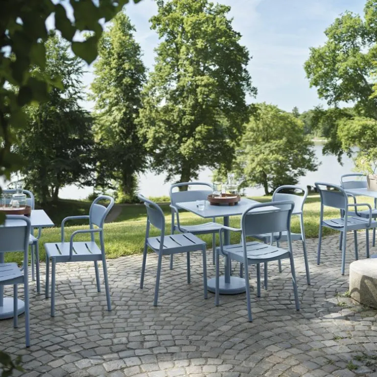 Linear Steel Armstoel