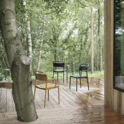 Linear Steel Armstoel