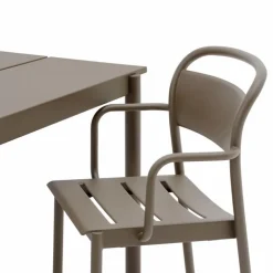 Linear Steel Armstoel