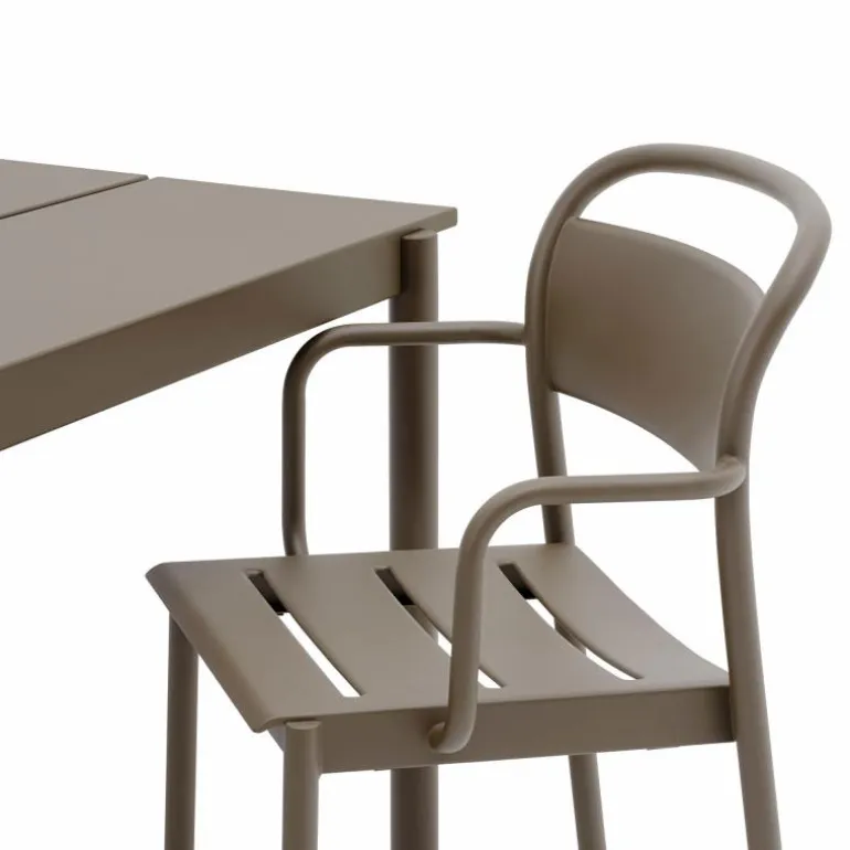 Linear Steel Armstoel