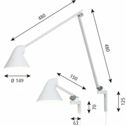 NJP Wandlamp Korte Arm