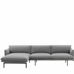 Outline Bank met Chaise Longue
