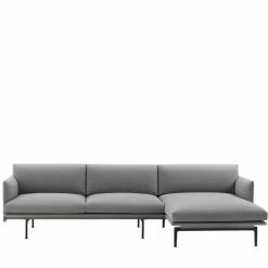 Outline Bank met Chaise Longue