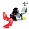 Panton Chairs, set van 5x Miniatuur