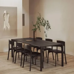 PI Eettafel Teak Dark Brown