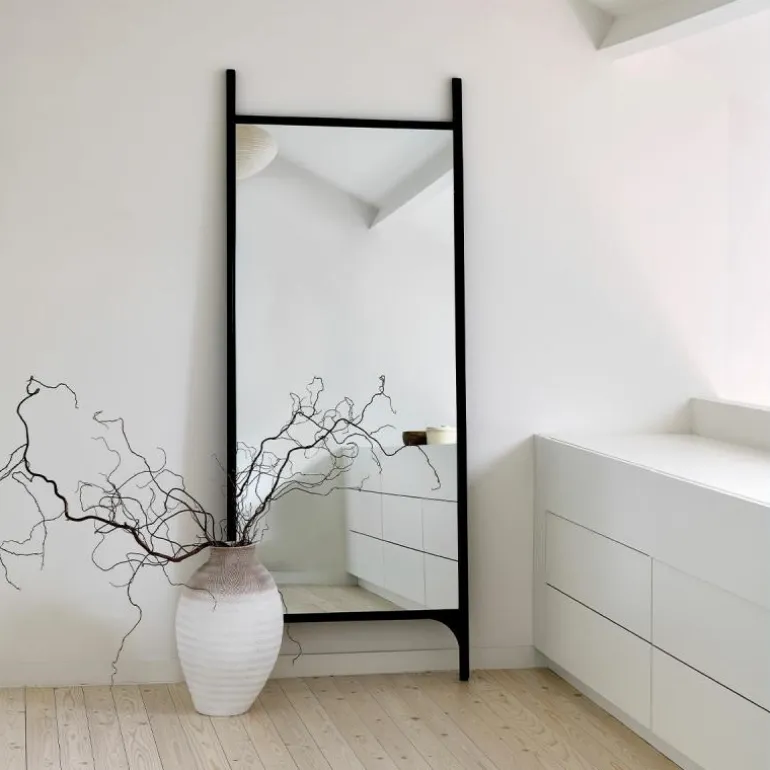 PI Staande Spiegel Mahonie