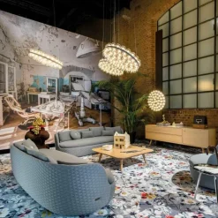 Prop Light Round Double Horizontal Hanglamp