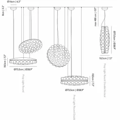 Prop Light Round Double Vertical Hanglamp